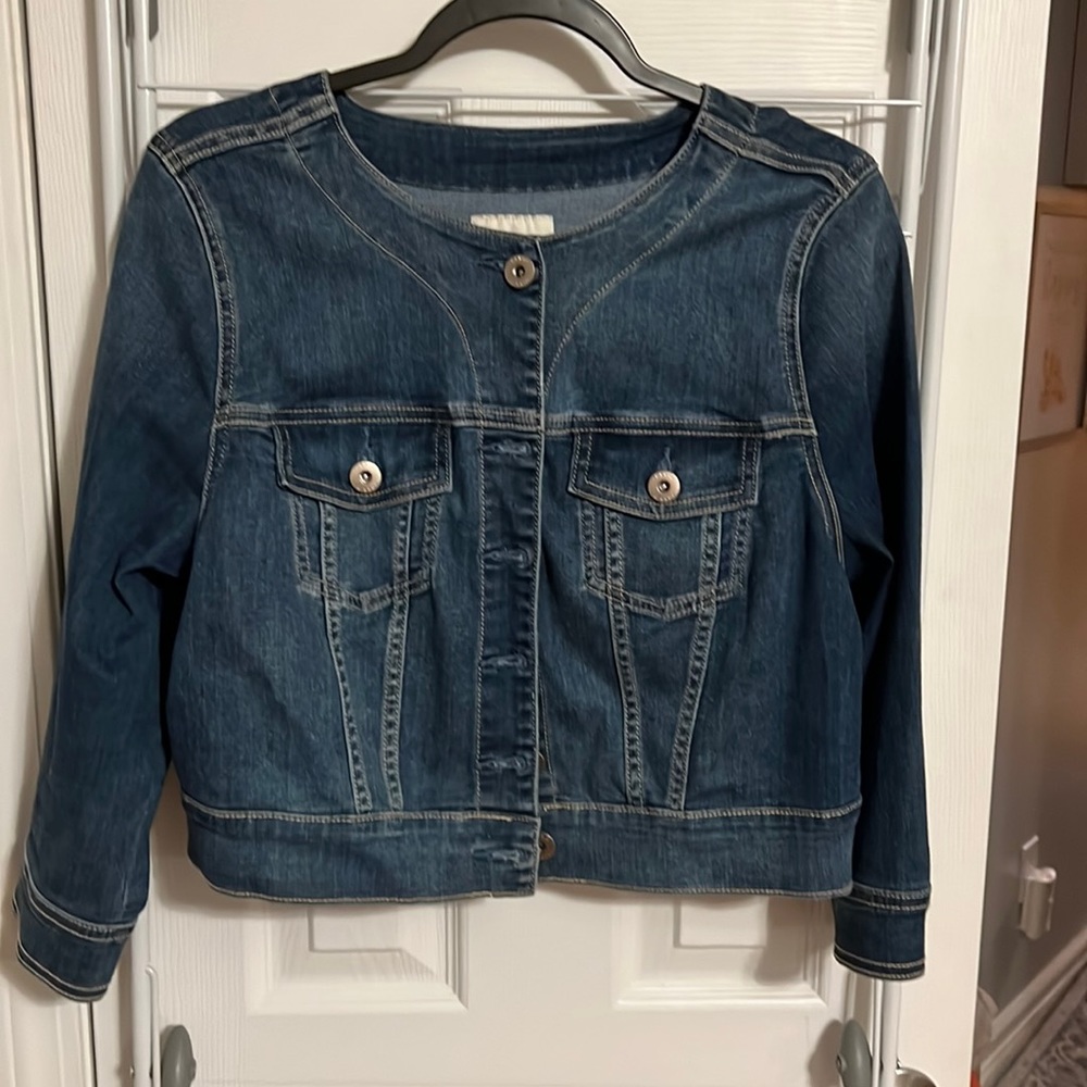 Torrid cropped denim jacket